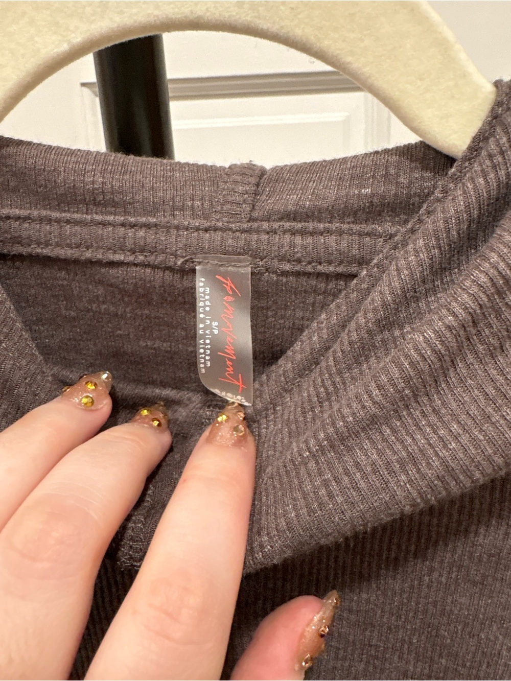 Free People Movement Dark Purple Hooded Long Sleeve - Picture 3 of 4